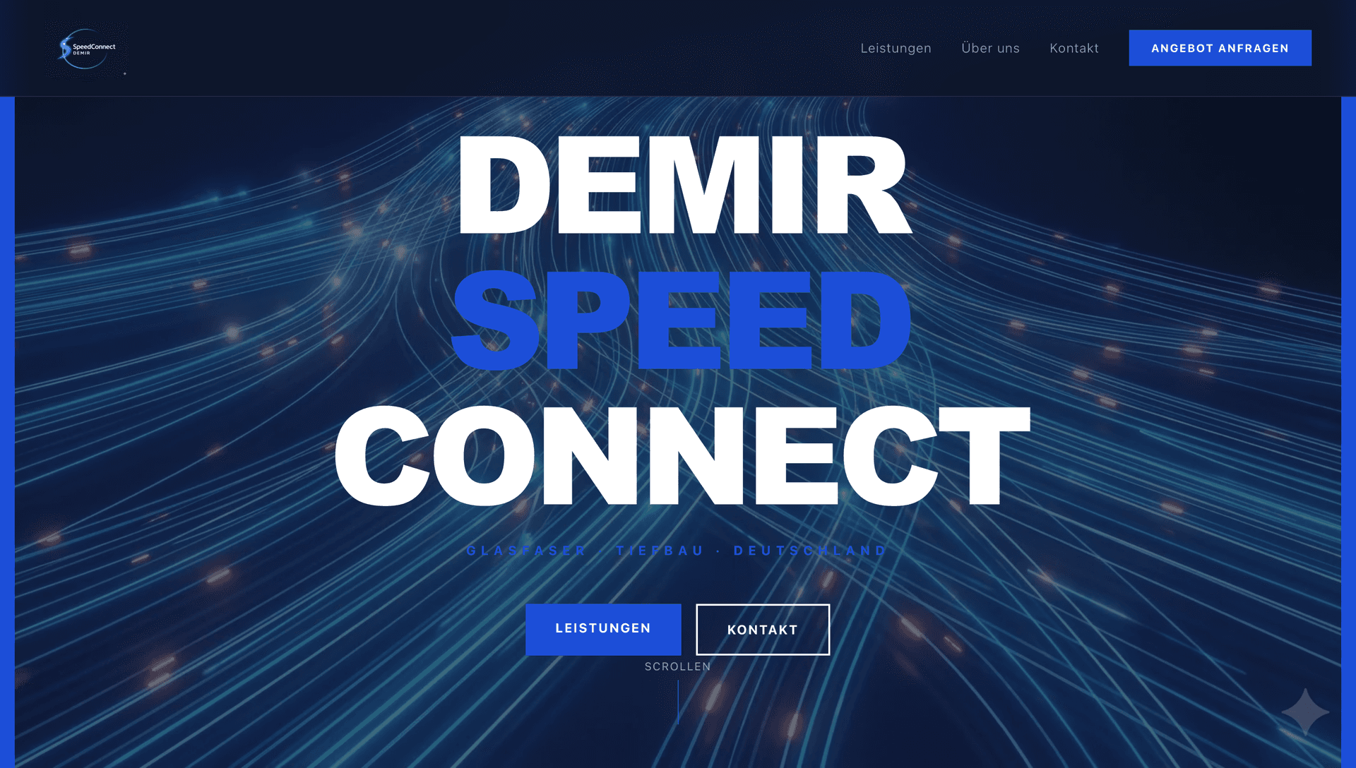 Demir SpeedConnect — Website Screenshot