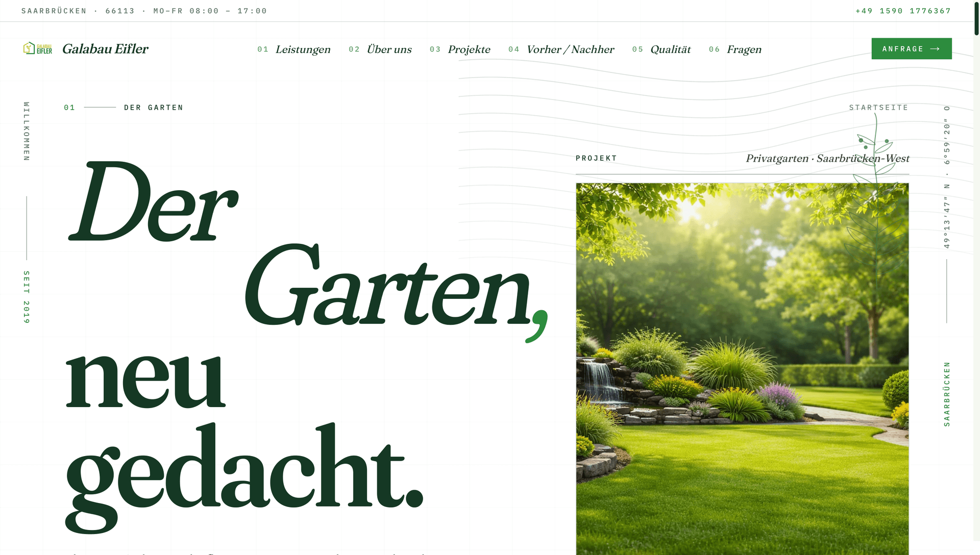 Galabau Eifler — Website Screenshot