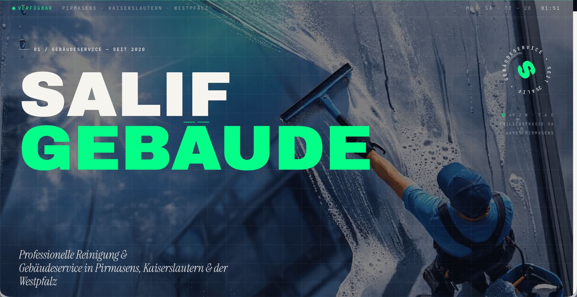 Salif Gebäudeservice — Website Screenshot